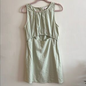NWT GB BY DILLARDS Key Hole Linen Dress